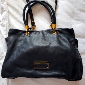 Marc by Marc Jacobs black leather shoulder bag